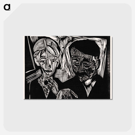 アートポストカード-The Married Couple Müller - エルンスト ルートヴィヒ キルヒナー Postcard.
