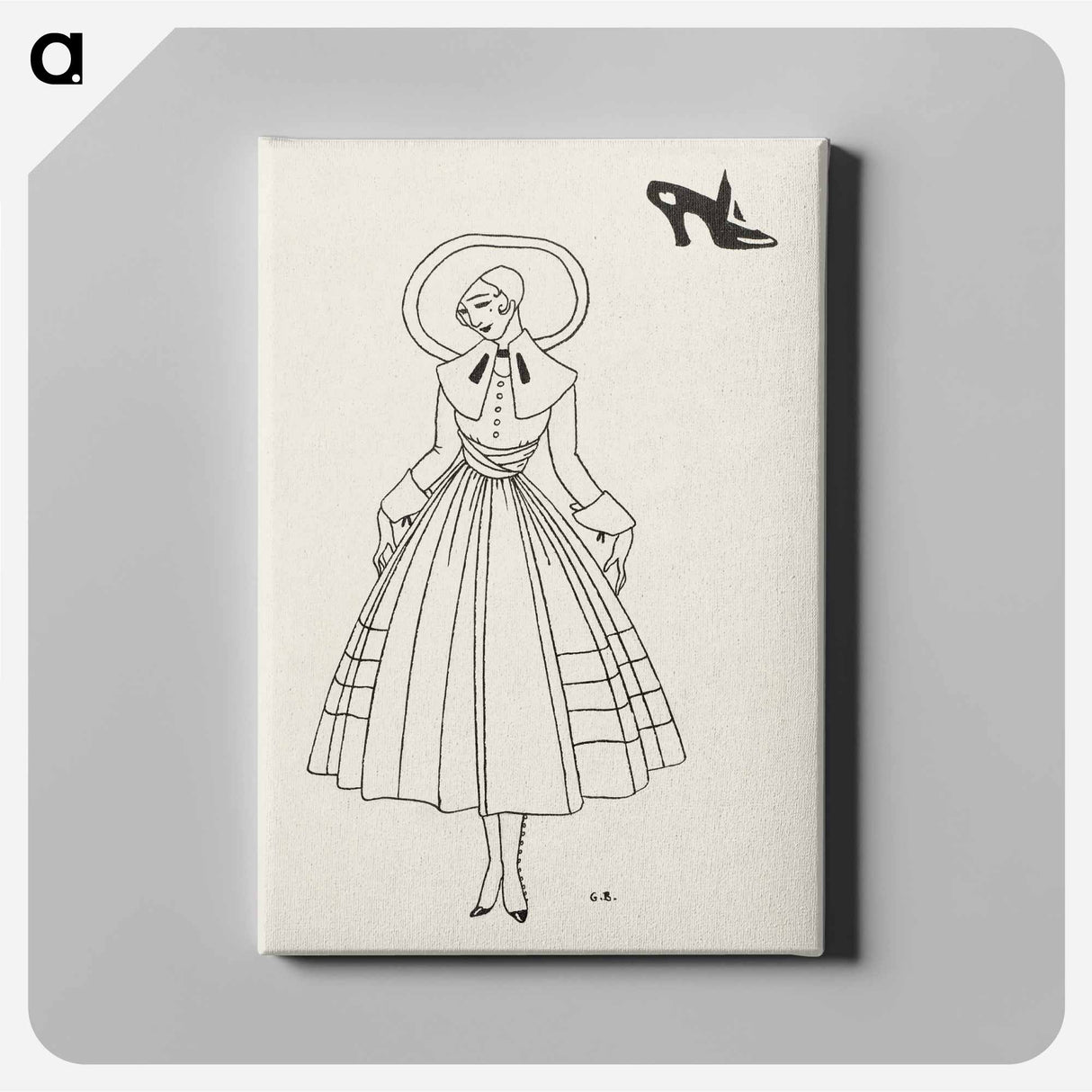 アートパネル-No. 8, 9, p. 26. from Gazette du Bon Ton - ジョージ バービエ Canvas.