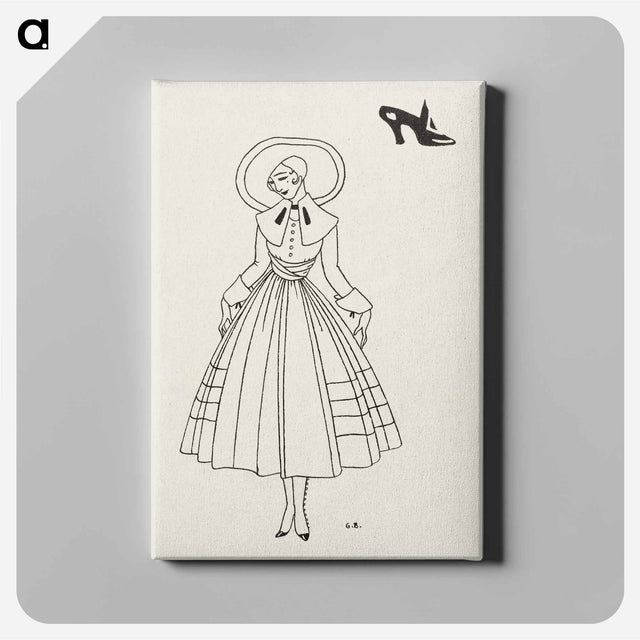 アートパネル-No. 8, 9, p. 26. from Gazette du Bon Ton - ジョージ バービエ Canvas.