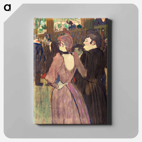 アートパネル-La Goulue and Her Sister - アンリ ド トゥールーズ ロートレック Canvas.