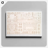 アートパネル-Royal Villa Rider Plan
 - エジプト美術史 Canvas.