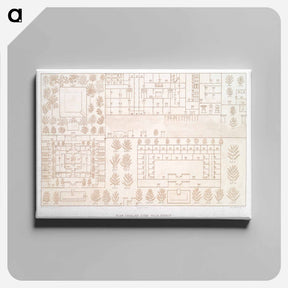 アートパネル-Royal Villa Rider Plan
 - エジプト美術史 Canvas.