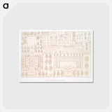 アートポストカード-Royal Villa Rider Plan
 - エジプト美術史 Postcard.