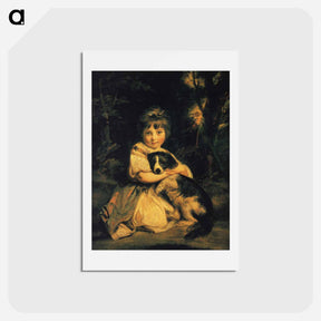 アートポストカード-Miss Bowles - ジョシュア レノルズ Postcard.
