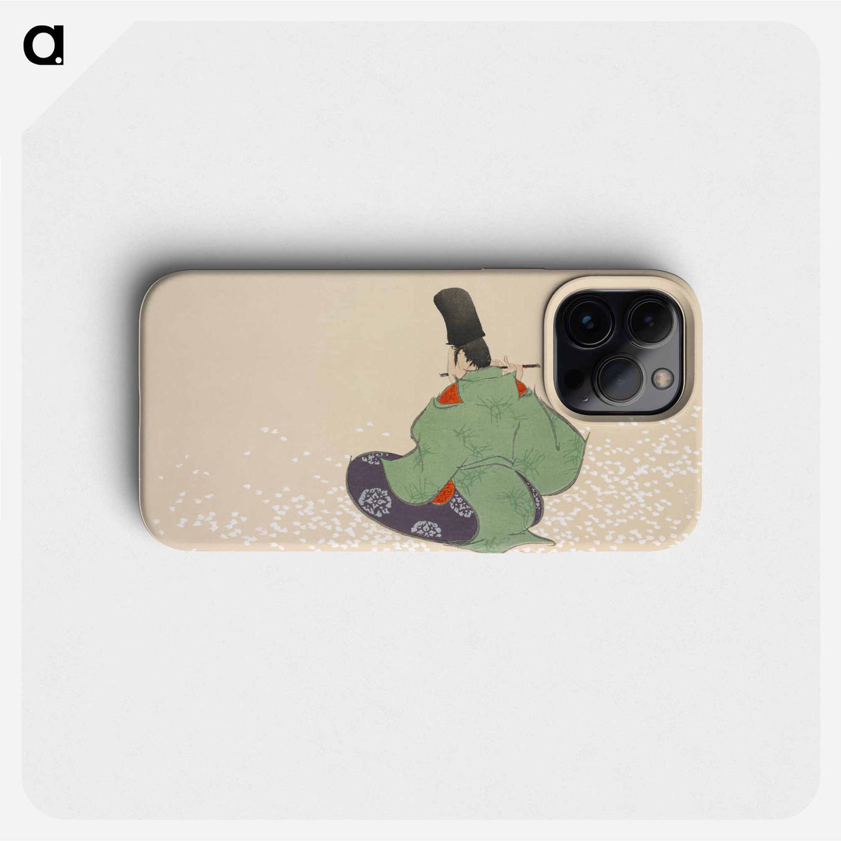 Flute player from Momoyogusa–Flowers of a Hundred Generations - 神坂 雪佳 Phone Case.