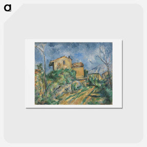 アートポストカード-Maison Maria with a View of Château Noir - ポール セザンヌ Postcard.
