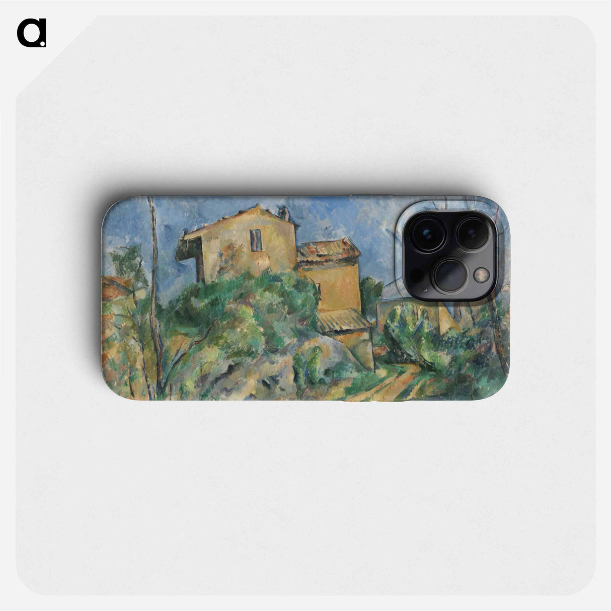 Maison Maria with a View of Château Noir - Paul Cézanne Phone Case.