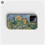 Maison Maria with a View of Château Noir - Paul Cézanne Phone Case.