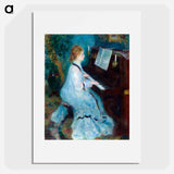 Woman at the Piano - Pierre-Auguste Renoir Poster.