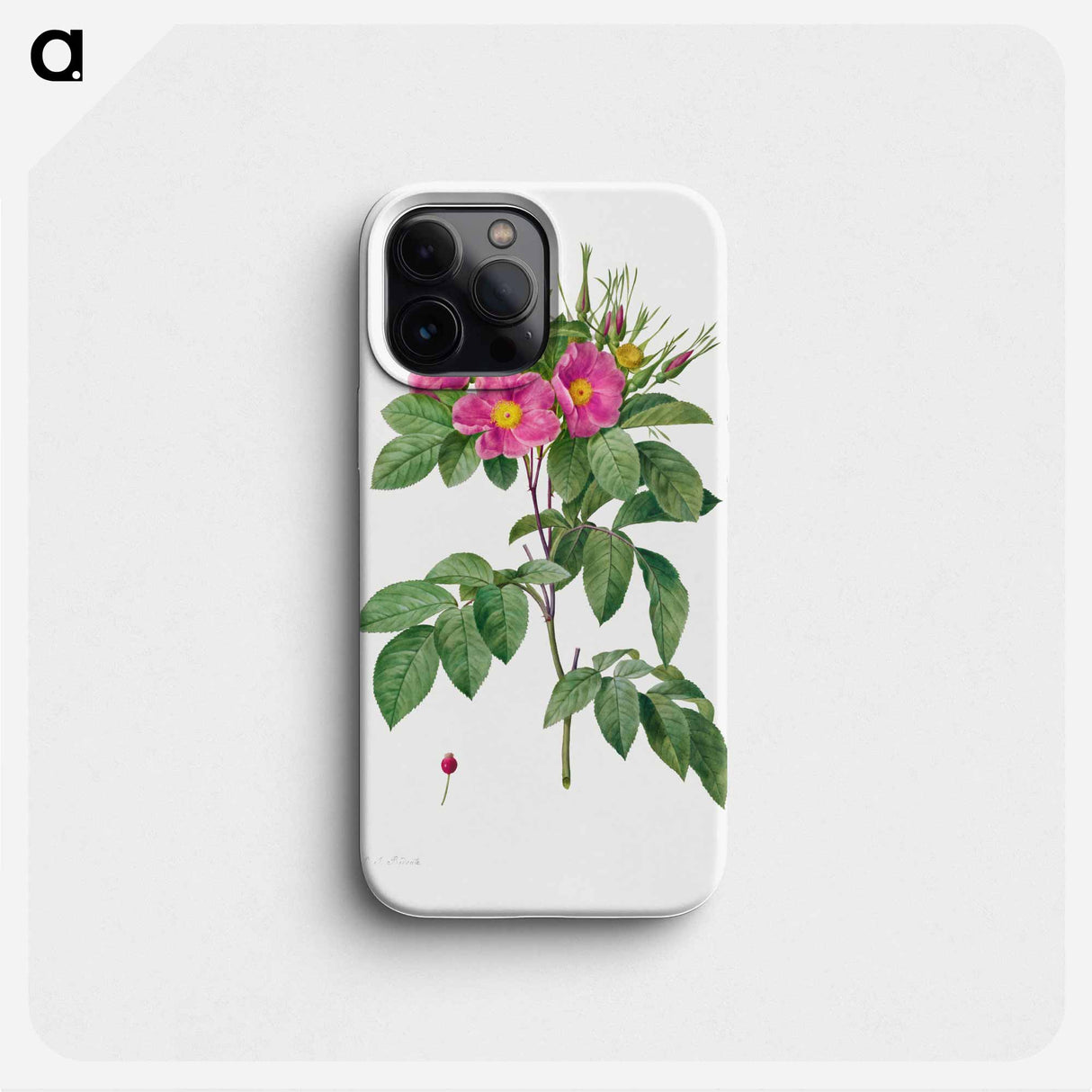 Pasture Rose - ピエール ジョゼフ ルドゥーテ Phone Case.