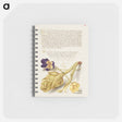 アートメモ帳-Wild Pansy and Artichoke from Mira Calligraphiae Monumenta
 - 書道のお手本 Memo.