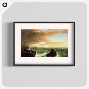 アートポスター-View Across Frenchman`s Bay from Mount Desert Island, After a Squall - トーマス コール Poster.