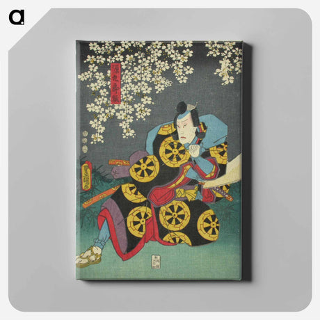 アートパネル-Actor Arashi Rikan II in the Play Yoshitsune Sembonzakura (Thousand Cherry Trees)
 - 歌川 国貞 Canvas.
