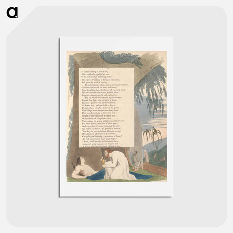 アートポストカード-Love, and Love Only, Is the Loan for Love - ウィリアム ブレイク Postcard.