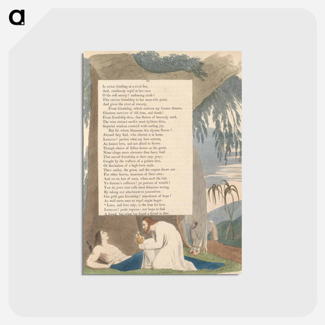 アートポストカード-Love, and Love Only, Is the Loan for Love - ウィリアム ブレイク Postcard.