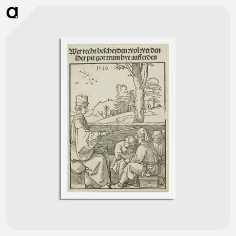 アートポストカード-The School Teacher - アルブレヒト デューラー Postcard.