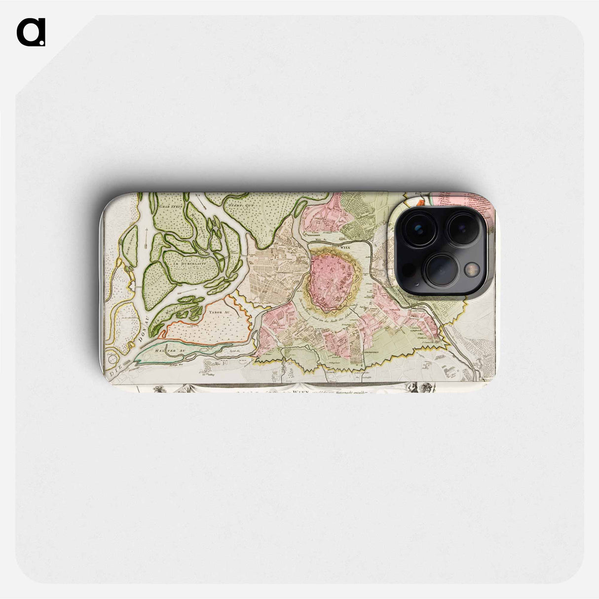 Map of Vienna - アンティーク地図 Phone Case.