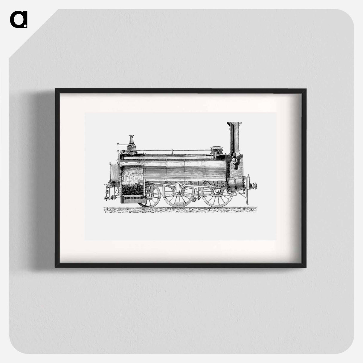 アートポスター-Steam Train from Six Weeks of Vacation
 - 大英図書館 Poster.