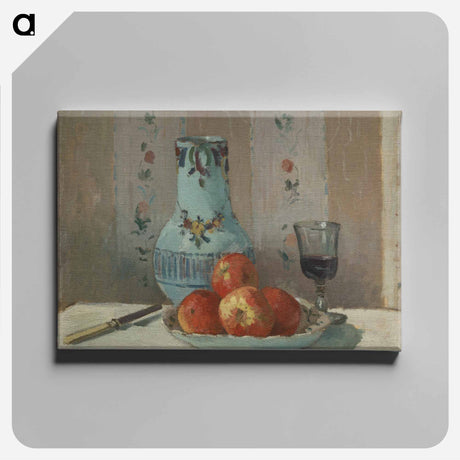アートパネル-Still Life with Apples and Pitcher - カミーユ ピサロ Canvas.