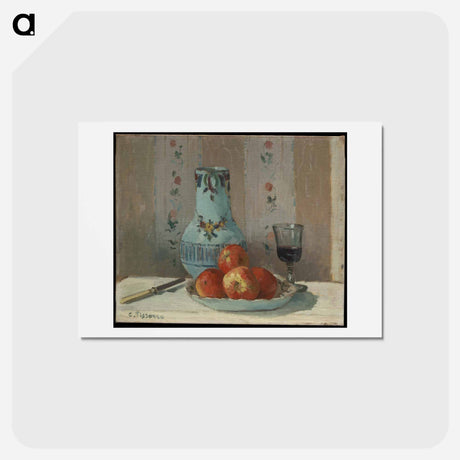 アートポストカード-Still Life with Apples and Pitcher - カミーユ ピサロ Postcard.