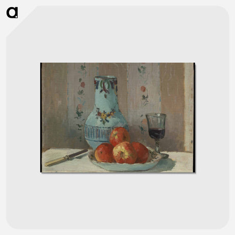 アートポストカード-Still Life with Apples and Pitcher - カミーユ ピサロ Postcard.