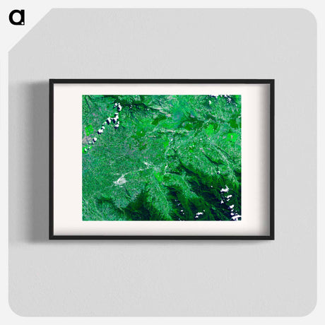 アートポスター-Kuk Early Agricultural Site, New Guinea
 - 上空からの地球 Poster.