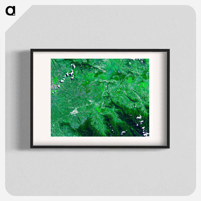 アートポスター-Kuk Early Agricultural Site, New Guinea
 - 上空からの地球 Poster.