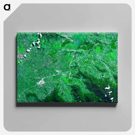 アートパネル-Kuk Early Agricultural Site, New Guinea
 - 上空からの地球 Canvas.