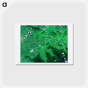 アートポストカード-Kuk Early Agricultural Site, New Guinea
 - 上空からの地球 Postcard.