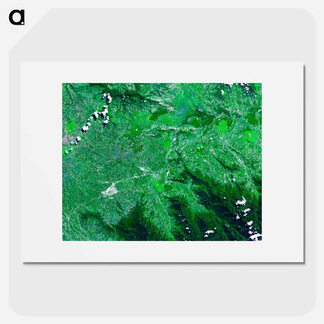 アートポスター-Kuk Early Agricultural Site, New Guinea
 - 上空からの地球 Poster.