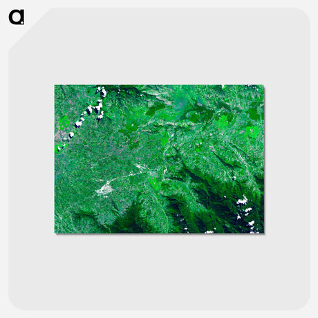 アートポストカード-Kuk Early Agricultural Site, New Guinea
 - 上空からの地球 Postcard.