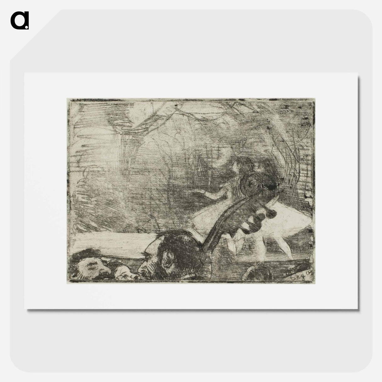 On Stage I - エドガー ドガ Poster.