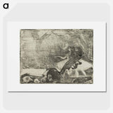 On Stage I - エドガー ドガ Poster.