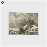 アートポストカード-On Stage I - エドガー ドガ Postcard.