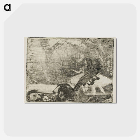 アートポストカード-On Stage I - エドガー ドガ Postcard.