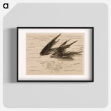 Swallows - エドゥアール マネ Poster.