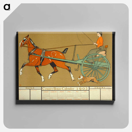 アートパネル-Country House calendar print in high resolution by Edward Penfield - エドワード ペンフィールド Canvas.