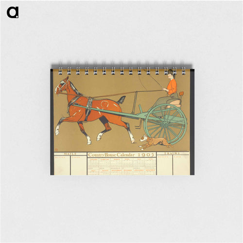 Country House calendar print in high resolution by Edward Penfield - Edward Penfield Memo.