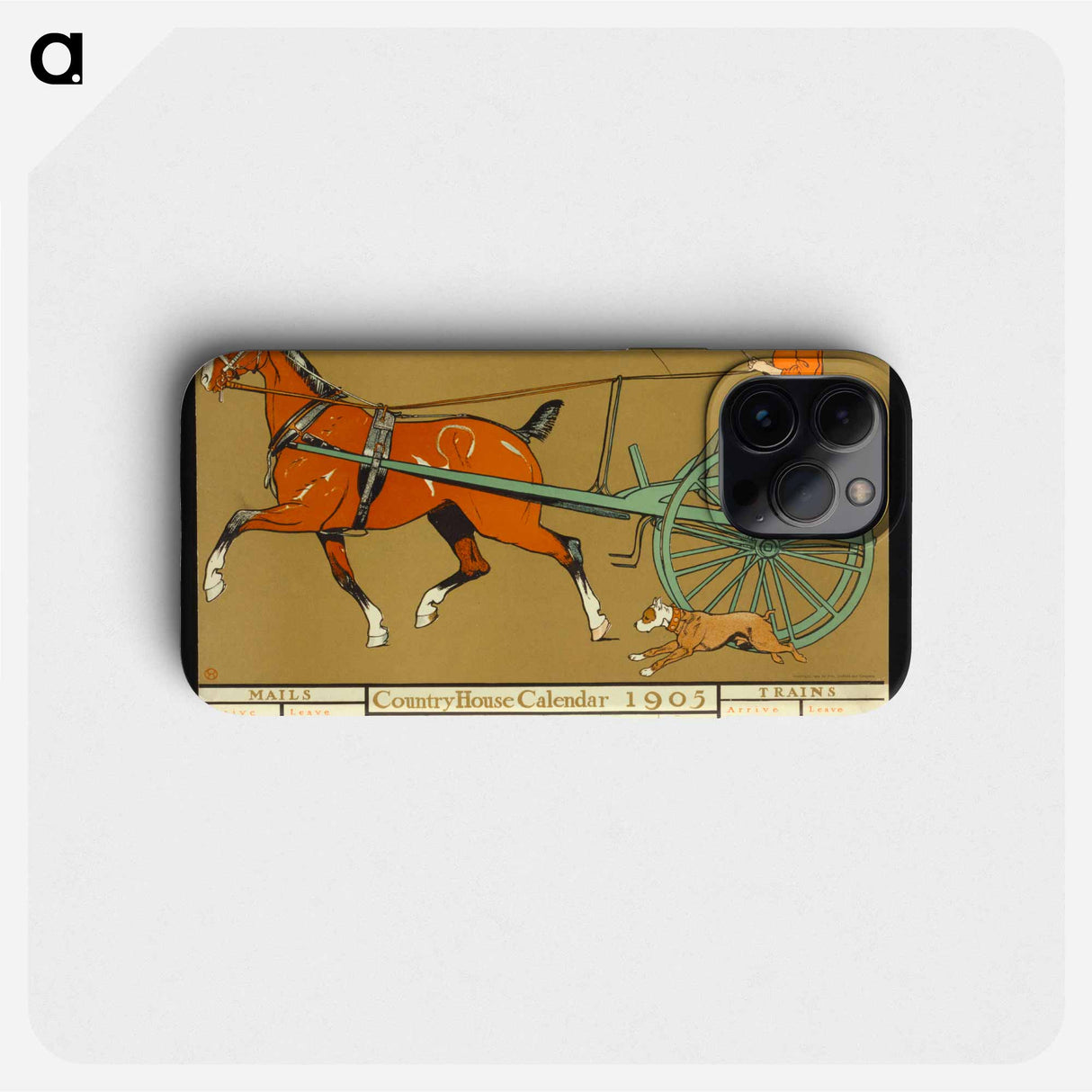 Country House calendar print in high resolution by Edward Penfield - エドワード ペンフィールド Phone Case.