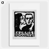 Ex Libris E. Backhausen III - Ernst Ludwig Kirchner Poster.