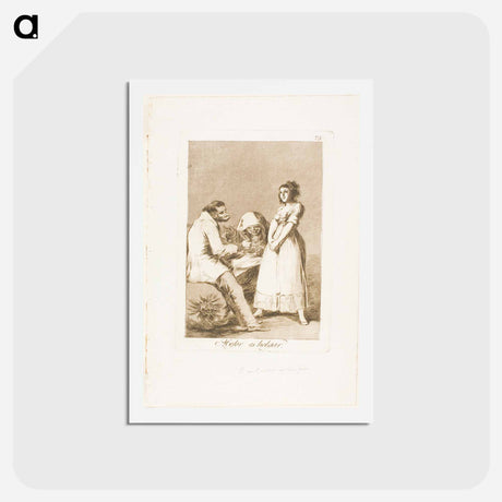 アートポストカード-It is Better to Be Lazy - フランシスコ デ ゴヤ Postcard.