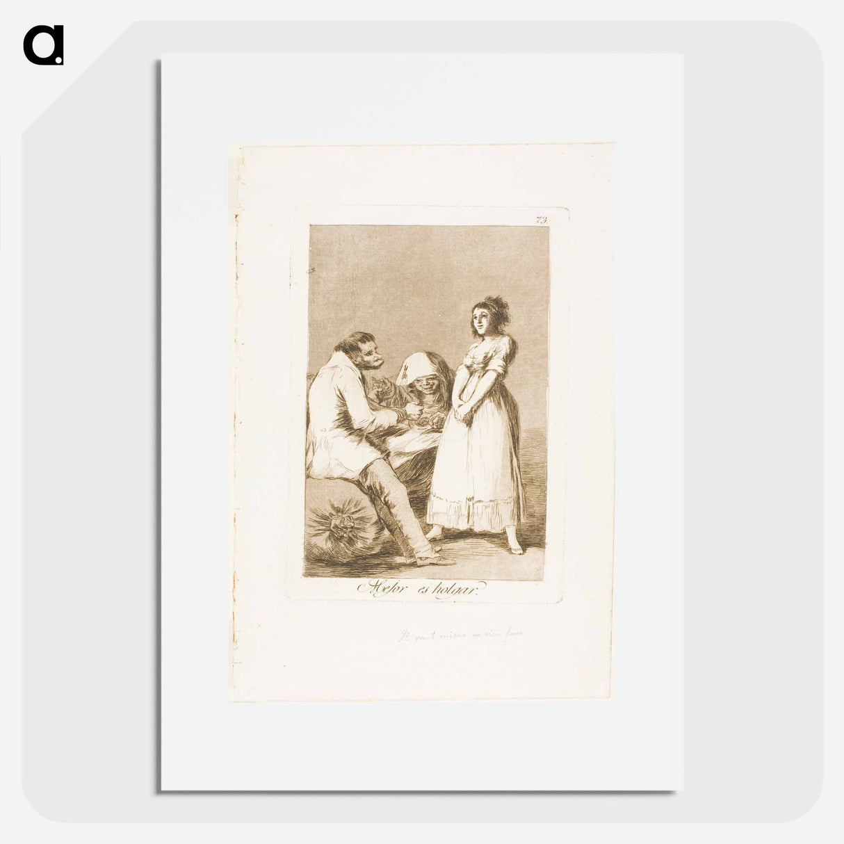 It is Better to Be Lazy - フランシスコ デ ゴヤ Poster.