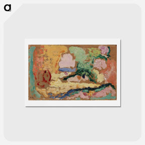 アートポストカード-Sketch for Le Bonheur De Vivre - アンリ マティス Postcard.