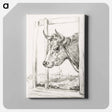 アートパネル-Head of a cow - ジャン ベルナール Canvas.