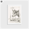 アートポストカード-Head of a cow - ジャン ベルナール Postcard.