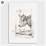 Head of a cow - ジャン ベルナール Poster.