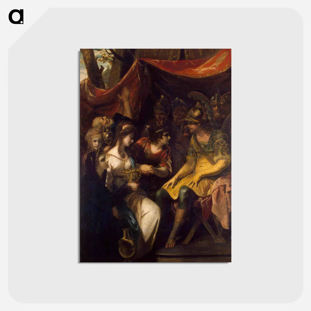 アートポストカード-Continence of Scipio - ジョシュア レノルズ Postcard.