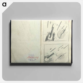 アートパネル-Sketchbook - カジミール マレーヴィチ Canvas.