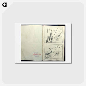 アートポストカード-Sketchbook - カジミール マレーヴィチ Postcard.