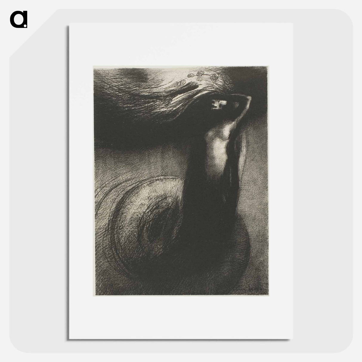 Death: "My irony surpasses all others!" - Odilon Redon Poster.